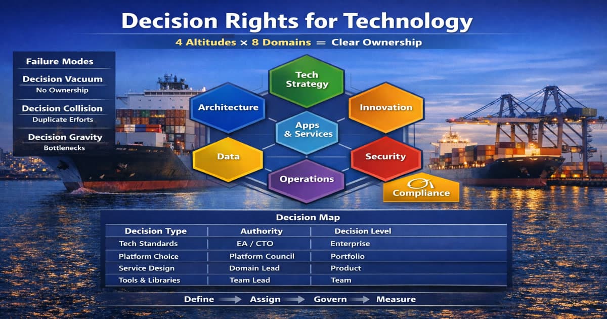 Decision Rights for Technology — Who Decides What in a Modern Enterprise