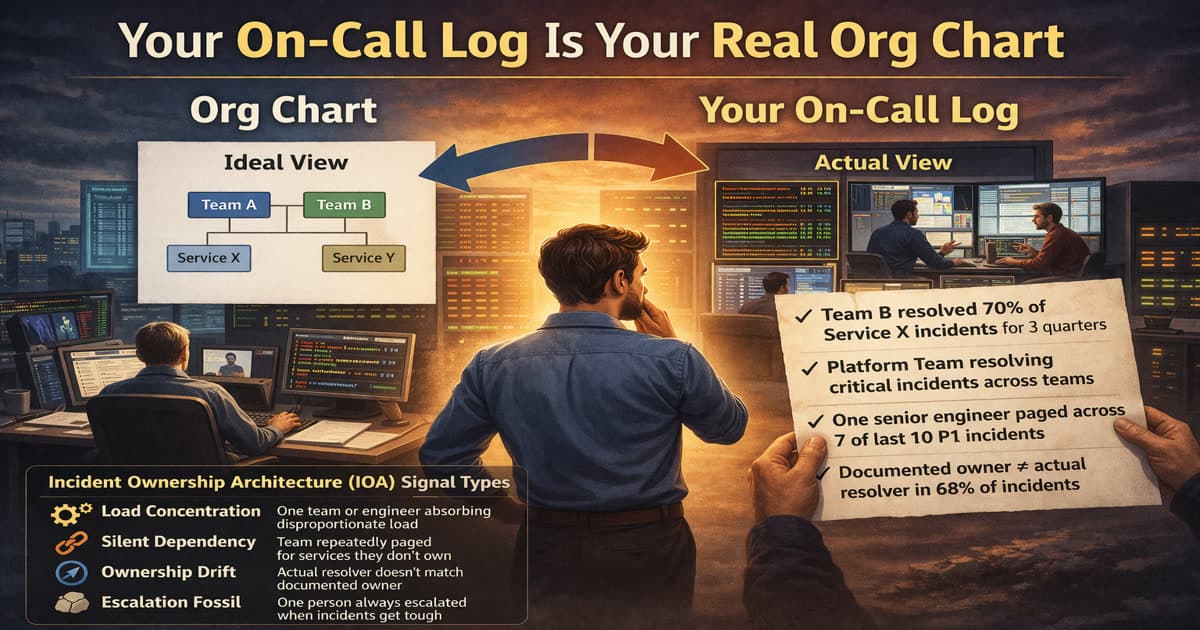 Your On-Call Log Is Your Real Org Chart.