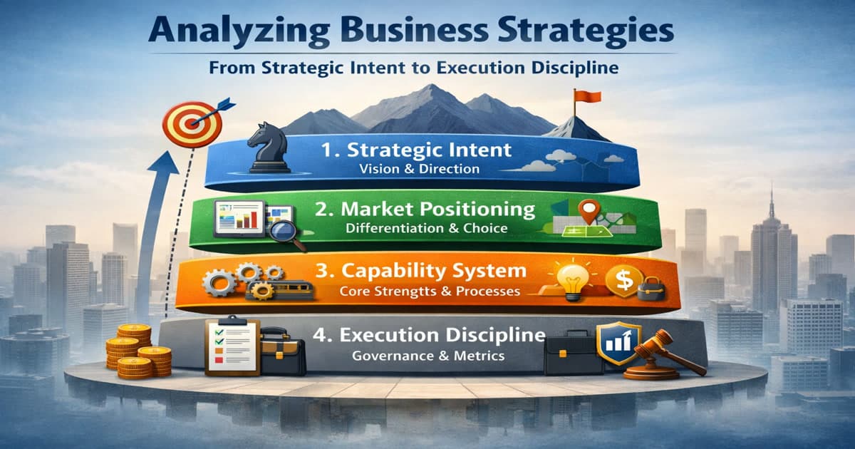 Analyzing Business Strategies: From Strategic Intent to Execution Discipline