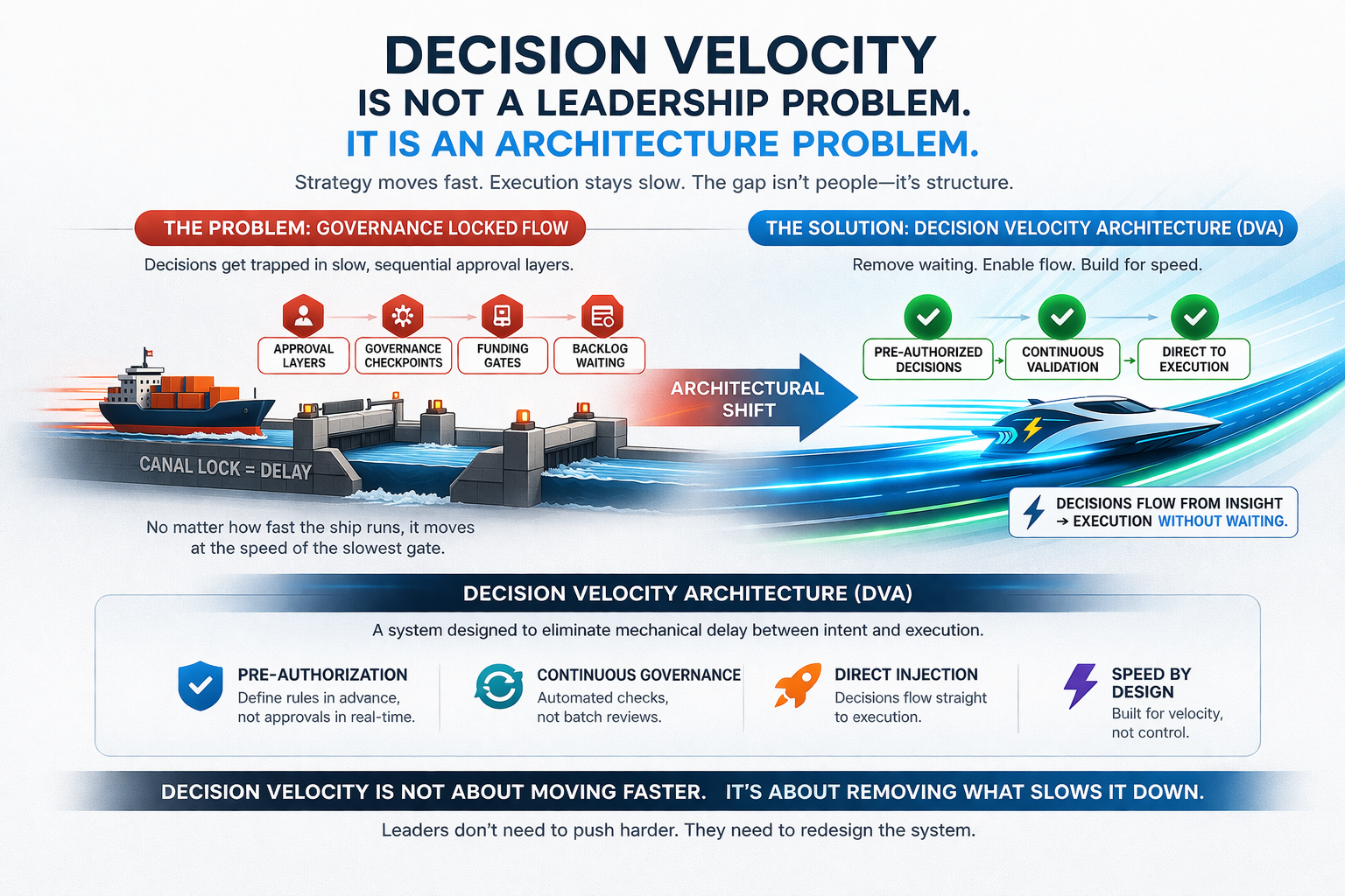 Decision Velocity Is Not a Leadership Problem. It Is an Architecture Problem.